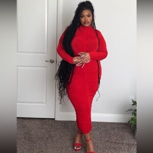 Red 2pc VERY STRETCHY